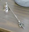 Fleur de Lis Silver Aluminum and Brass Candle Snuffer