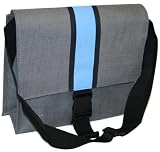 Freeset Runway Grey & Blue Vegan Messenger Bag