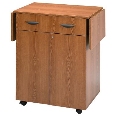 Safco Medium Oak Hospitality Service Cart
