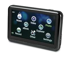 Sylvania 4 GB 3.6-Inch Touch Screen Video MP3/MP4 Player/Media Center with Expandable Memory Slot, Built-In Speakerphone (Black)
