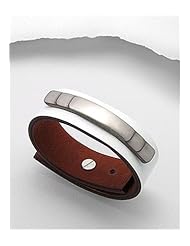 White Leather Bracelet In White Base
