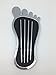 Mr. Gasket 9645 Foot Print Gas Pedal Pad - Aluminum - Chrome & Painted Black Trim