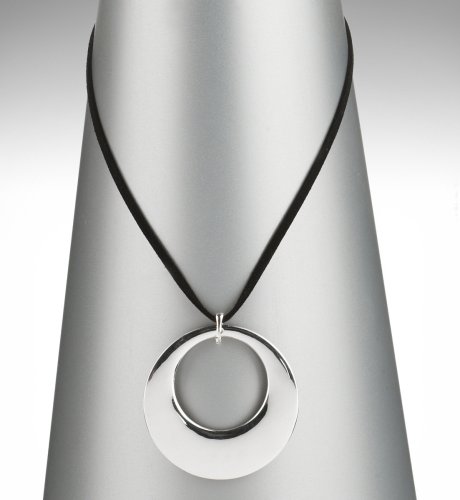 Double Circle Enamel Necklace