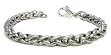 Titanium 7MM Wheat Link Bracelet