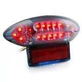 16 Super Bright LED Turn Signal Brake Tail Light Smoke Lens For Suzuki Hayabusa1300... by OEM