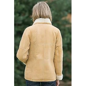 WoMens Tina New Zealand Baby Lamb Shearling Coat by Overland