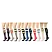 12 Pairs School Girl Knee High Tube Socks Cotton Set