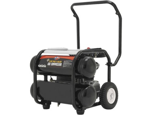 All Power America APC4002 3.5 Horsepower 6 Gallon Mobile Twin Tank Air Compressor