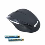 Cubeternet Bluetooth v2.0 5-D 1000dpi Optical Mouse with Built-in Battery Charger And Bonus Rechargeable Batteries