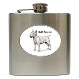 Bull Terrier Hip Flask (6 oz)