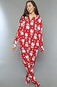 Hello Kitty Intimates The Winter Bloom Hanger Pack Jumpsuit in Red,Sleepwear for Women