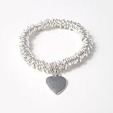 Tales From The Earth Childs Chunky Coil Bracelet With Heart Charm