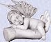 Sleeping baby fairy statue Home office marble sculpture
