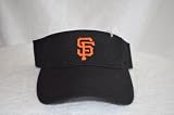 San Francisco Giants Black Visor Hat - SF MLB Baseball Golf Cap