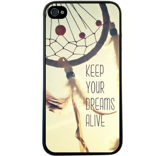 S9Y New Keep Your Dreams Alive Quote Plastic Hard Case Cover Back Skin For Apple iPhone 4 4G 4S (leo9)