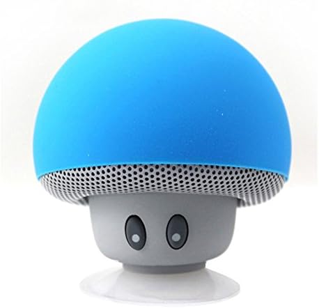 Mini Speaker, Portable Mushroom Style Bluetooth V3.0 Wireless Stereo Speaker with Mic for iPhone/iPad/Samsung/HTC/LG/Sony Android Cellphone (Blue)