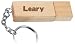 Engraved Wooden USB Flash Drive 8 GB with chain - Engraved name Leary