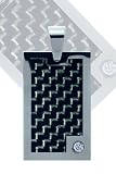 Carbon Fiber Cubic Zirconia and Stainless Steel Pendant