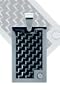 Carbon Fiber Cubic Zirconia and Stainless Steel Pendant