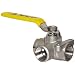 Apollo 76-600 Series Stainless Steel Ball Valve, Two Piece, 3-Port Diverting, Lever, NPT Female