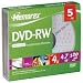 Memorex - 5 x DVD-RW - 4.7 GB ( 120min ) 4x - slim jewel case - storage media