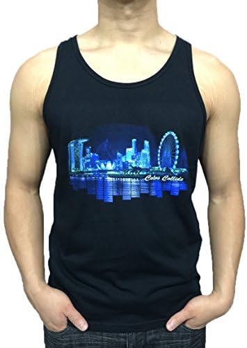 Greater Apparel Colors Collide EDM Rave Tank-top Medium Black