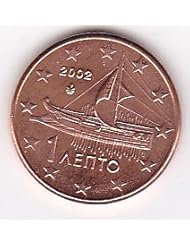Toy: 2002 Greece 1 Euro-Cent Coin - Coins