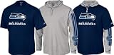 Seattle Seahawks -Navy/Grey- Hoodie Tee Combo