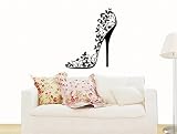 Wall DESIGN Vinyl Sticker Art Mural LADY SHOE S3937