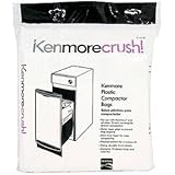 60ct Plastic Trash Compactor Bags for KENMORE, GE, FRIGIDAIRE, WHIRLPOOL, MAYTAG, and All Other 15-inch Rectangular Drawer Compactors - USA Made, Packed Bulk (15-inch)