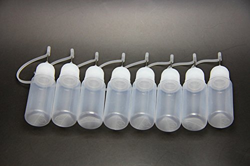 BESTI-FIRE 10ML Steel Needle Drip Tip Plastic Empty Dropper Bottle With Screw Metal Needle Cap（15pcs）