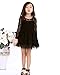 EGELEXY Little Girls' Romantic Long Sleeve Princess Dress Medium Black