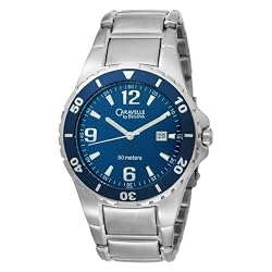Caravelle by Bulova Men's 45B34 Bracelet Blue Dial Watch