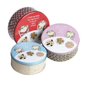 CHARLIE & LOLA SET OF 3 STORAGE/CAKE/BISCUIT TINS