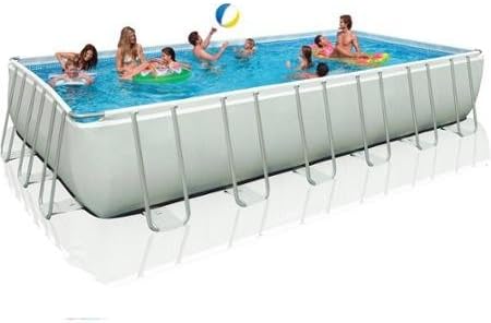 Intex 24' x 12' x 52" Ultra Frame Rectangular Swimming Pool