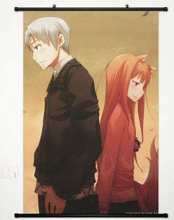 Anime Spice and Wolf Home Decor Wall Scroll Poster Fabric Painting Janpan Art Cosplay Horo 23.6 x 35.4 Inches-028[A]
