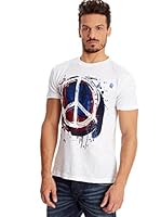 Desigual Camiseta Manga Corta David  Rep (Blanco)