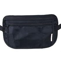 Alpine Swiss Travel Wallet Waist Bag Under Clothing Secure Stash Fanny Pack BLK
