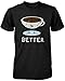 Cute Matching Couple Shirts - Coffee and Donut Better Together – His & Hers Gift