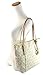 Michael Kors Jet Set Item East West Signature Top Zip Vanilla PVC Tote