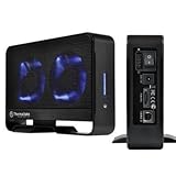 New Thermaltake Max 5 Storage Hard Drive Enclosure Dual Ultra-Silent 80mm Fans Blue Leds