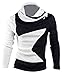 jeansian Men's Slim Fit Long Sleeves Casual Shirts Pullover Sweater 8824