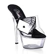 Pleaser Shoes Women��s KISS-201PK, 6'' Stiletto Heel "Royal Flush" Platform Slide