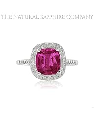4.11ct. Natural Pink Sapphire Ring With 89 Dia 0.40ct. total