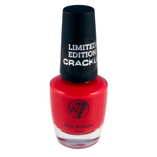 W7 Cosmetics Crackle Effect Nail Polish (Nagelleck) - Rot Preisvergleich