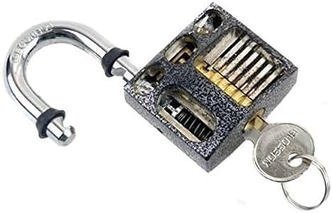ANBANA ? Cutaway inside view of Practice Padlock Lock training Skill Pick for Locksmith ANBANA