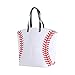 E-FirstFeeling Large Baseball Tote Bag Sports Prints Tote Beach Bag Travel Bag for Women (Baseball)