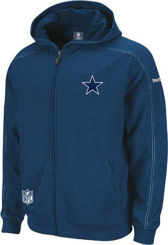 Reebok Dallas Cowboys Sideline Static Storm Hooded Sweatshirt Large