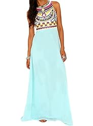 Sexy Chiffon/Spandex Sleeveless Summer Cocktail Club Dress/Evening Dress/Party Dress/Maxi Dress 