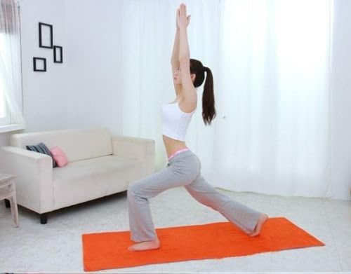 Best Orange Yoga Towel Non-slip drape Beautiful flower Yoga Mat